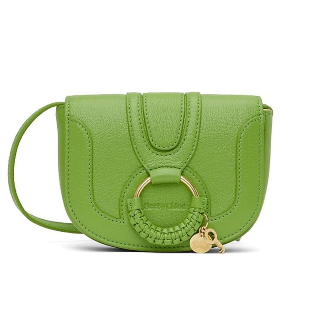 See By Chloe Green Leather Crossbody Bag